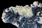 Dark Blue Fluorite on Quartz - Inner Mongolia #146661-2